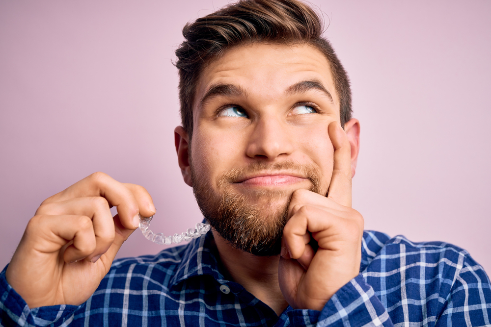 invisalign for gaps for a young man